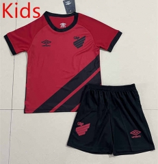 2023-24 Atlético Paranaense   Home Red kids Soccer Uniform-506