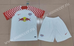 2023-24 RB Leipzig Home Red&White  Soccer Uniform-718