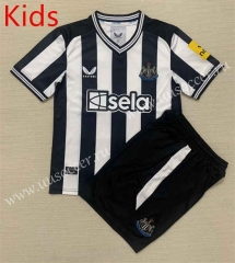 2023-24 Newcastle United Home Black& White kids Soccer Uniform-AY