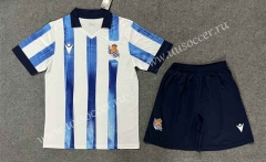 2023-24  Real Sociedad Home Black&White Soccer Uniform-AY