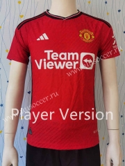Player version 2023-24 Manchester United  Home Red Thailand Soccer jersey AAA-807