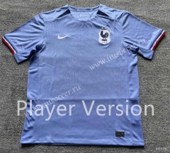 Player Version2023-24   France Home Blue Thailand Soccer Jersey AAA-4927