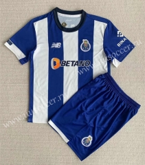 2023-24 Porto Home  Blue Soccer Uniform-AY