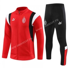 2023-24 AC Milan Red Soccer Jacket Uniform-411