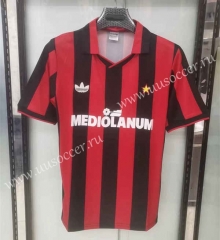 Retro Version90-91 AC Milan Home Red&Black  Thailand Soccer Jersey AAA-c2045