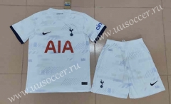 2023-24 Correct Version Tottenham Hotspur Home White Soccer Uniform-718