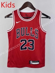 Chicago Bull Red #23 kids NBA Uniform-311