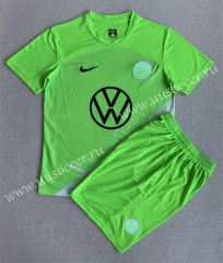 2023-24 VfL Wolfsburg Home Green  Soccer Uniform-AY