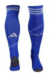 2023-24 Italy Home Blue Youth/ Kids Soccer Socks