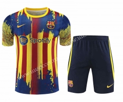 2023-24 Barcelona Red&Yellow Thailand  Soccer uniform-418