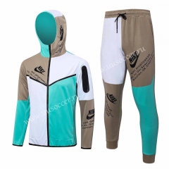 2023-24  Nike Light Green Soccer Jacket Uniform With Hat -815