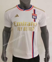 (s-4xl)2023-24 Correct Version Olympique Lyonnais Home White Thailand Soccer Jersey AAA-416