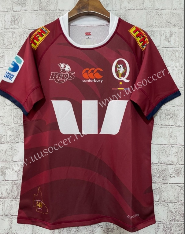 2023-24 Lion Red Thailand Rugby Shirt-Lion| topjersey