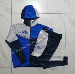 2023-24  Nike Cai Blue  Soccer Jacket UniformWith Hat -815