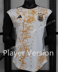 Player Version 23-24  Argentina White&Black Thailand Soccer Jersey AAA-888