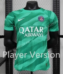 Player version   2023-24 Paris SG Goalkeeper Green Thailand Soccer jersey AAA-888