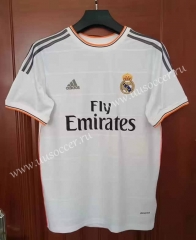 13-14  Retro Version   Real Madrid Home Blue Thailand Soccer Jersey AAA-7T