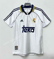 98-00 Retro Version   Real Madrid Home White Thailand Soccer Jersey AAA-811