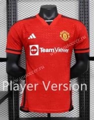 Player version 2023-24 Manchester United  Home Red Thailand Soccer jersey AAA-888