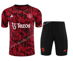 2023-24 Manchester United Red Soccer uniform-418