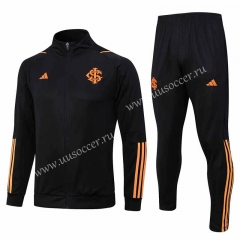 2023-24 Brazil SC Internacional Black Thailand Soccer Jacket Uniform -815
