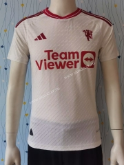 Player version 2023-24 Manchester United 2nd Away White  Thailand Soccer jersey AAA-807