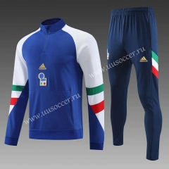 2023-24 Italy Blue Soccer Tracksuit-4627