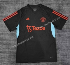 2023-24 Manchester United Black Thailand Soccer Training Jersey-9755