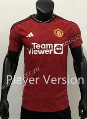 Player version Correct Version 2023-24 Manchester United  Home Red Thailand Soccer jersey AAA-1959