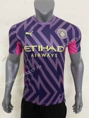 2023-24  Manchester City Goalkeeper Purple Thailand Soccer Jersey AAA-416
