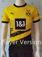 Player version 2023-24 Borussia Dortmund Home Yellow& Black Thailand Soccer Jersey AAA-807