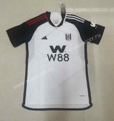 （with ads）2023-24  Fulham Home White Thailand Soccer Jersey AAA-818