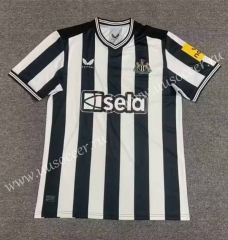 （s-3xl）2023-24  Newcastle United Home Black&White  Thailand Soccer Jersey AAA-512