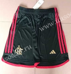 2023-24 CR Flamengo  Away Black Thailand Soccer Shorts-2886