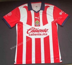 (s-3xl)2023-24  Deportivo Guadalajara Home Red&White Thailand Soccer Jersey AAA-912