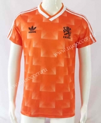 1998 Retro Version Netherlands Home Orange  Thailand Soccer Jersey AAA-503