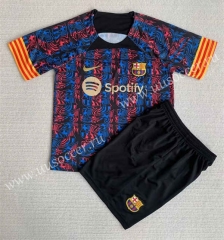 2023-24 Barcelona Concept version Black Soccer Uniform-AY