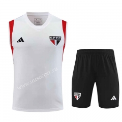 2023-24 São Paulo FC White Vest Soccer uniform-418