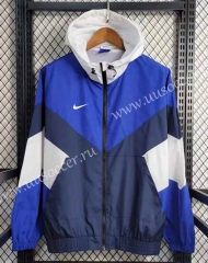 2023-24 Nike Blue  Thailand Soccer Windbreaker With Hat-GDP