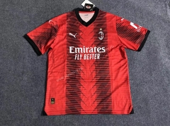 (s-4xl)2023-24  AC Milan Home Red&Black Thailand Soccer Jersey AAA