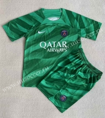 2023-24 Paris SG Goalkeeper green  Soccer Uniform-AY