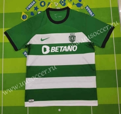 2023-24   Ronaldo Sporting Clube de Portugal Home Green& White Thailand Soccer Jersey AAA-5303