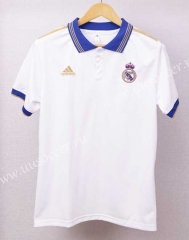 2023-24 Real Madrid White Thailand Soccer Polo Shirt-2044