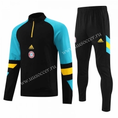2023-24 Bayern München Black Thailand Tracksuit Uniform-4627
