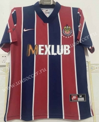 96-97 edition Deportivo Guadalajara  Away Red& White  Thailand Soccer Jersey AAA-1322