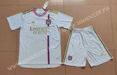 2023-24 Olympique Lyonnais Home White Soccer Uniform-718
