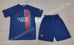 Correct Version 2023-24 Paris SG Home Royal Blue Soccer Uniform-718