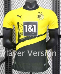 Player version 2023-24 Borussia Dortmund Home Yellow& Black Thailand Soccer Jersey AAA-888