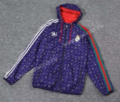 2023-24 Real Madrid Purple Wind Coat With Hat -518