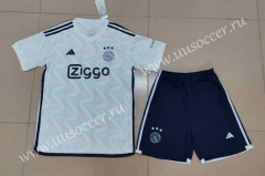 2023-24 Ajax  Away White  Soccer Uniform-718